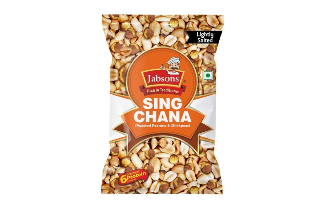 Jabsons Sing Chana (Roasted Peanuts & Chickpeas)   Pack  200 grams